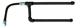 Dual Flame 12 Inch  Fireplace Fire Pit Burner